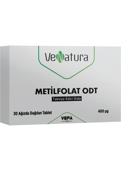 Metilfolat Odt 30 Ağızda Dağılan Tablet