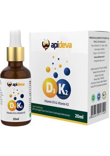 D3K2 Vitamini 20 ml Gimdes Sertifikalı