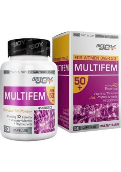Vitamins Multifem 50+ 50 Kapsül Bıgjoy