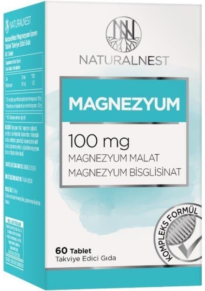 Magnezyum 100 Mg 60 Tablet