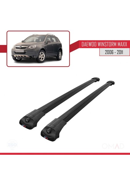 Daewoo Winstorm Maxx 2006-2011 Arası ile Uyumlu Ace-1 Ara Atkı Tavan Barı Siyah modelleri