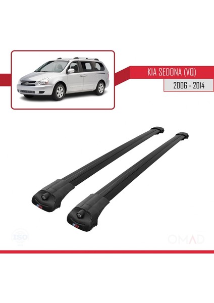 Kia Sedona (Vq) 2006-2014 Arası ile Uyumlu Ace-1 Ara Atkı Tavan Barı Siyah modelleri