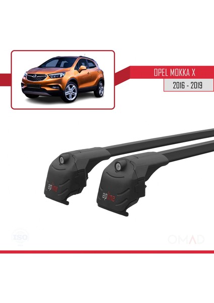 Opel Mokka x 2016-2020 Arası ile Uyumlu Ace-2 Ara Atkı Tavan Barı Siyah modelleri