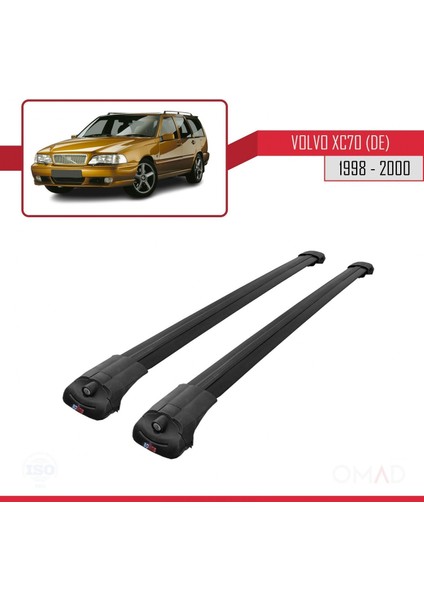 Volvo XC70 (De) 1998-2000 Arası ile Uyumlu Ace-1 Ara Atkı Tavan Barı Siyah modelleri