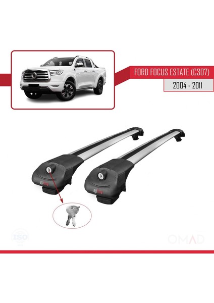 Great Wall Cannon 2019 ve Sonrası ile Uyumlu Ace-1 Ara Atkı Tavan Barı Gri