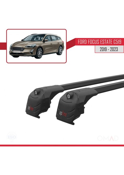 Ford Focus Estate (C519) 2019 ve Sonrası ile Uyumlu Ace-2 Ara Atkı Tavan Barı Siyah modelleri