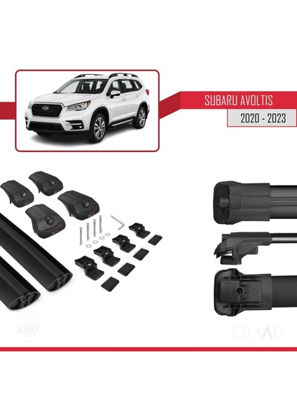 Subaru Evoltis 2020 ve Sonrası ile Uyumlu Ace-1 Ara Atkı Tavan Barı Siyah indirimleri