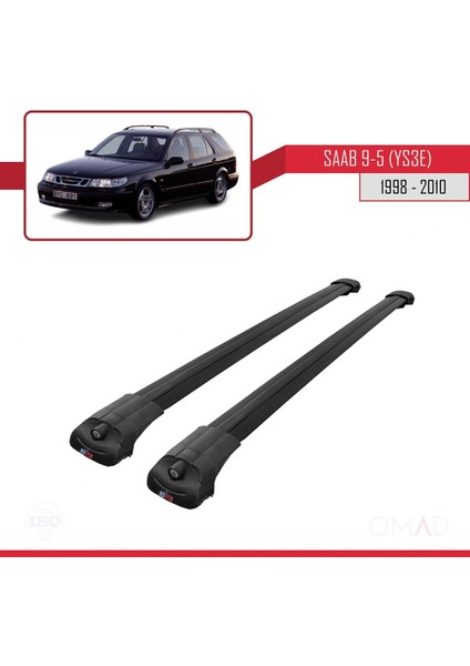 Saab 9-5 (YS3E) 1998-2010 Arası ile Uyumlu Ace-1 Ara Atkı Tavan Barı Siyah modelleri