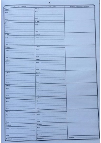 10 Derslik Termo Deri Ciltli 30036 Ders Defteri 4'lü Paket fiyatları