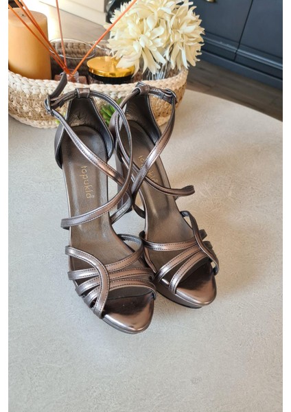 015 5009 15 P Topukla Kadın Abiye Ayakkabı Yüksek Topuklu fiyatları