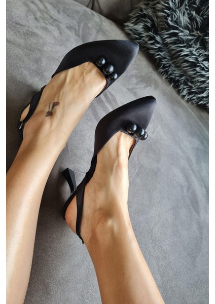 015 3 Top 11P Topukla Kadın Incili 8cm Topuklu Abiye Gelin Ayakkabısı