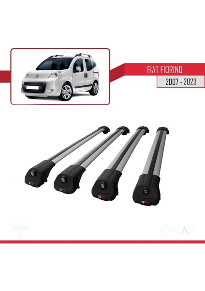 Fiat Fiorino 2007 ve Sonrası ile Uyumlu Ace-1 Ara Atkı Tavan Barı Gri 4 Adet Bar modelleri
