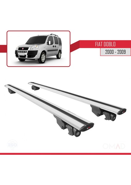 Fiat Doblo 2000-2009 Arası ile Uyumlu Hook Model Anahtar Kilitli Ara Atkı Tavan Barı Gri fırsatları