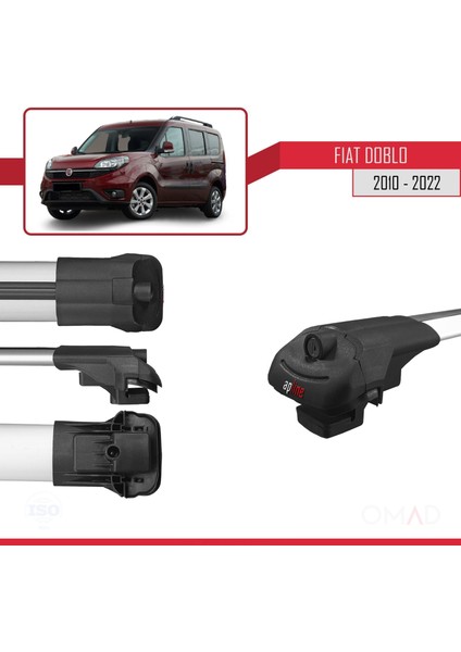 Fiat Doblo 2010-2022 Arası ile Uyumlu Ace-1 Ara Atkı Tavan Barı Gri 4 Adet Bar fırsatları