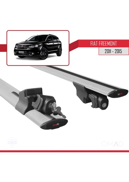 Fiat Freemont 2011 ve Sonrası ile Uyumlu Hook Model Anahtar Kilitli Ara Atkı Tavan Barı Gri indirimleri
