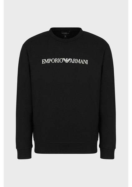 Logolu Bisiklet Yaka Pamuklu Regular Fit Sweat Erkek Sweat 8N1MR6 1jrız F009 indirimleri