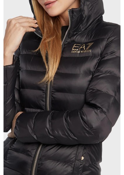 Regular Fit Fermuarlı Kapüşonlu Şişme Mont Bayan Mont 6LTB03 TN88Z 1200 fırsatları