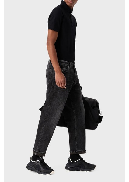 J69 Streç Pamuklu Düşük Bel Loose Fit Boru Paça Jeans Erkek Kot Pantolon 6R1J69 1dqvz 0006
