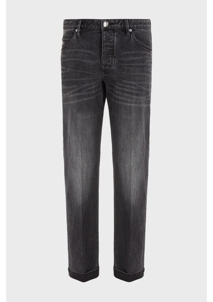 J69 Streç Pamuklu Düşük Bel Loose Fit Boru Paça Jeans Erkek Kot Pantolon 6R1J69 1dqvz 0006