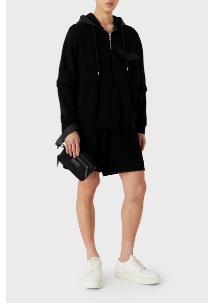 Pamuklu Relaxed Fit Çıkarılabilir Kollu Kapüşonlu Sweat Erkek Sweat 6R1MBV 1jwpz 0999 modelleri