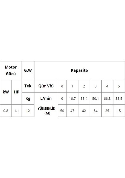 Dayuan 1.1 HP-220V-Motorlu Kademeli 4" Derinkuyu Dalgıç Pompa+20 Mt. Kablo