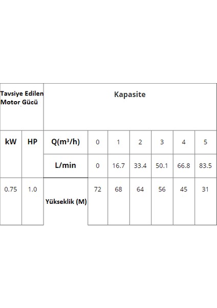 Dayuan 4" Derinkuyu Motorsuz Dalgıç Pompa-11 Kademe