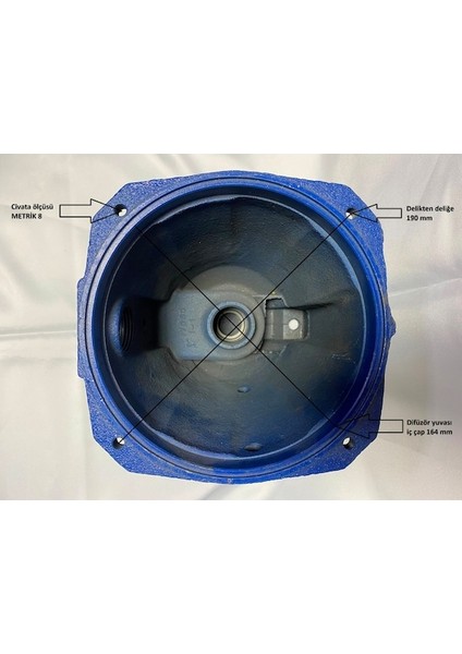 1 Hp Jet Pompa Ön Gövdesi-Giriş Çıkış 1"-Yedek Parça