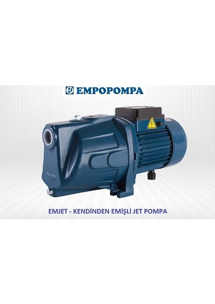 Empo 1 HP-220V-JET Santrifüj Su Pompası-Bakır Sargı