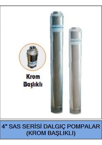Best Sas 4" Derinkuyu Motorsuz Dalgıç Pompa-5 Kademe