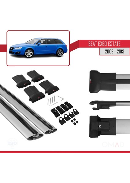 Seat Exeo 3r9 2009-2013 Arası ile Uyumlu Fly Model Ara Atkı Tavan Barı Gri indirimleri