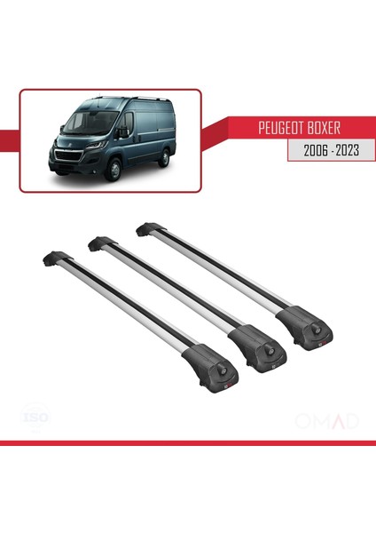 Peugeot Boxer 2006 ve Sonrası ile Uyumlu Ace-1 Ara Atkı Tavan Barı Gri 3 Adet Bar modelleri