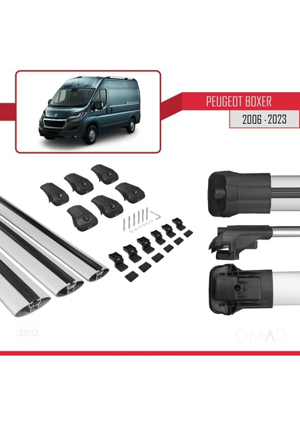 Peugeot Boxer 2006 ve Sonrası ile Uyumlu Ace-1 Ara Atkı Tavan Barı Gri 3 Adet Bar indirimleri