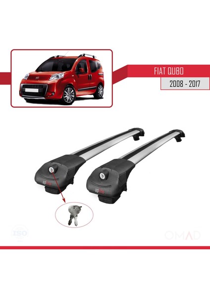Fiat Qubo 2008-2017 Arası ile Uyumlu Ace-1 Ara Atkı Tavan Barı Gri fırsatları