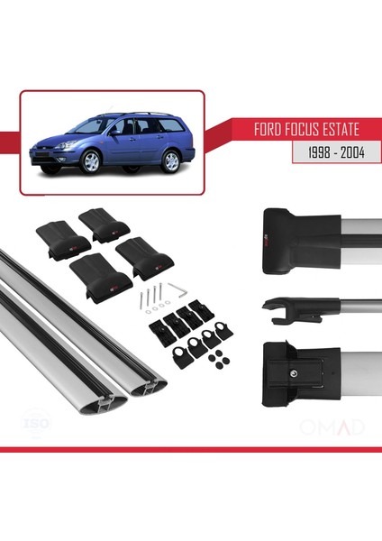 Ford Focus Estate C170 1998-2004 Arası ile Uyumlu Fly Model Ara Atkı Tavan Barı Gri indirimleri