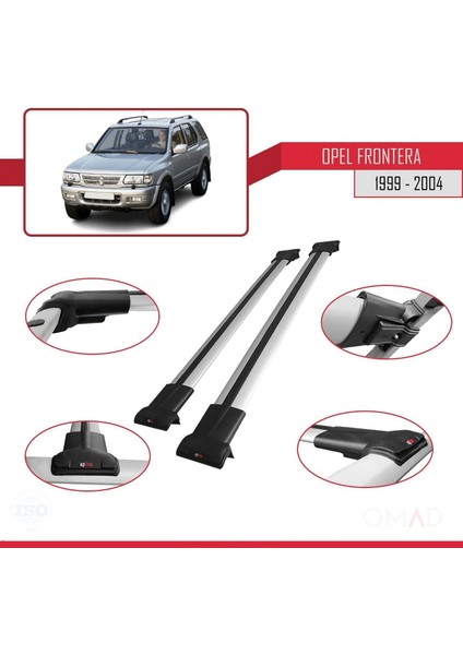 Opel Frontera 1999-2004 Arası ile Uyumlu Fly Model Ara Atkı Tavan Barı Gri fırsatları