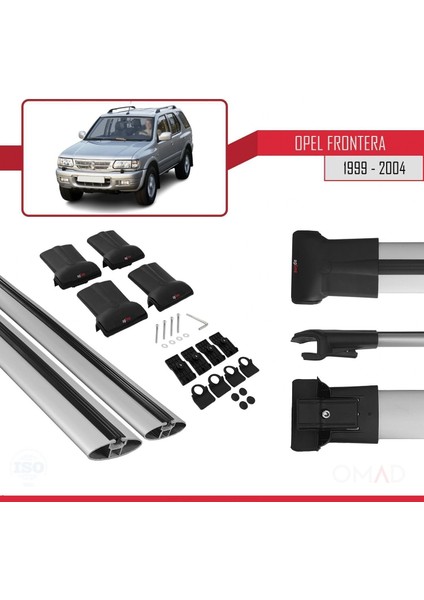 Opel Frontera 1999-2004 Arası ile Uyumlu Fly Model Ara Atkı Tavan Barı Gri indirimleri