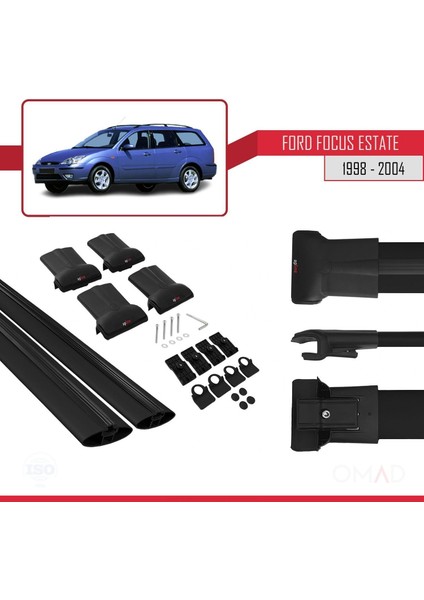 Ford Focus Estate C170 1998-2004 Arası ile Uyumlu Fly Model Ara Atkı Tavan Barı Siyah indirimleri