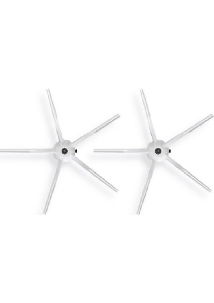 Xiaomi Roborock S7/s6/s5 Yan Köşe Fırçası 2'li Set Beyaz