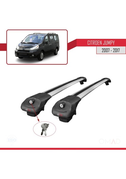 Citroen Jumpy 2007-2017 Arası ile Uyumlu Ace-1 Ara Atkı Tavan Barı Gri fırsatları