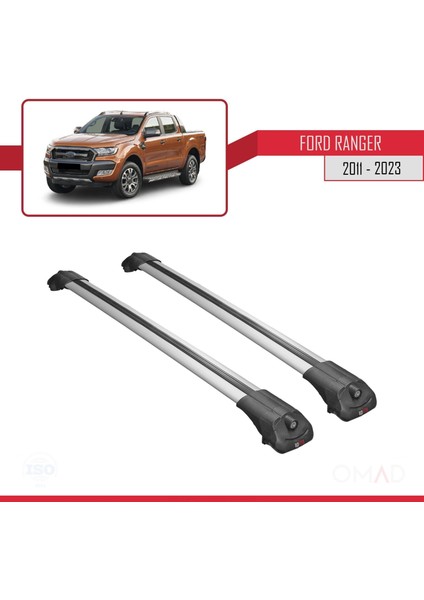 Ford Ranger 2011 ve Sonrası ile Uyumlu Ace-1 Ara Atkı Tavan Barı Gri modelleri