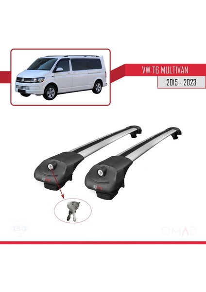 Volkswagen Multivan (T6) 2015 ve Sonrası ile Uyumlu Ace-1 Ara Atkı Tavan Barı Gri fırsatları
