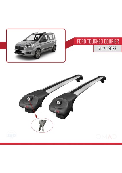 Ford Tourneo Courier 2017 ve Sonrası ile Uyumlu Ace-1 Ara Atkı Tavan Barı Gri fırsatları