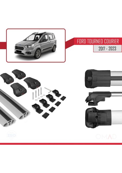 Ford Tourneo Courier 2017 ve Sonrası ile Uyumlu Ace-1 Ara Atkı Tavan Barı Gri indirimleri