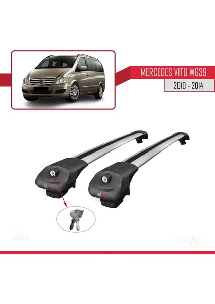 Mercedes Vito (W639) 2010-2014 Arası ile Uyumlu Ace-1 Ara Atkı Tavan Barı Gri fırsatları
