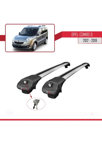 Opel Combo (D) 2012-2018 Arası ile Uyumlu Ace-1 Ara Atkı Tavan Barı Gri fırsatları