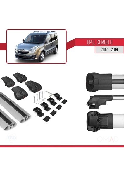 Opel Combo (D) 2012-2018 Arası ile Uyumlu Ace-1 Ara Atkı Tavan Barı Gri indirimleri