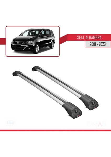 Seat Alhambra 2010 ve Sonrası ile Uyumlu Ace-1 Ara Atkı Tavan Barı Gri modelleri