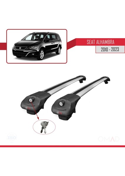 Seat Alhambra 2010 ve Sonrası ile Uyumlu Ace-1 Ara Atkı Tavan Barı Gri fırsatları