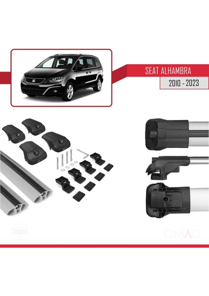 Seat Alhambra 2010 ve Sonrası ile Uyumlu Ace-1 Ara Atkı Tavan Barı Gri indirimleri