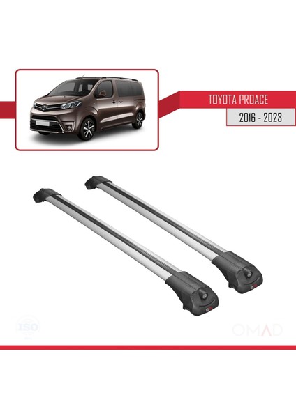 Toyota Proace 2016 ve Sonrası ile Uyumlu Ace-1 Ara Atkı Tavan Barı Gri